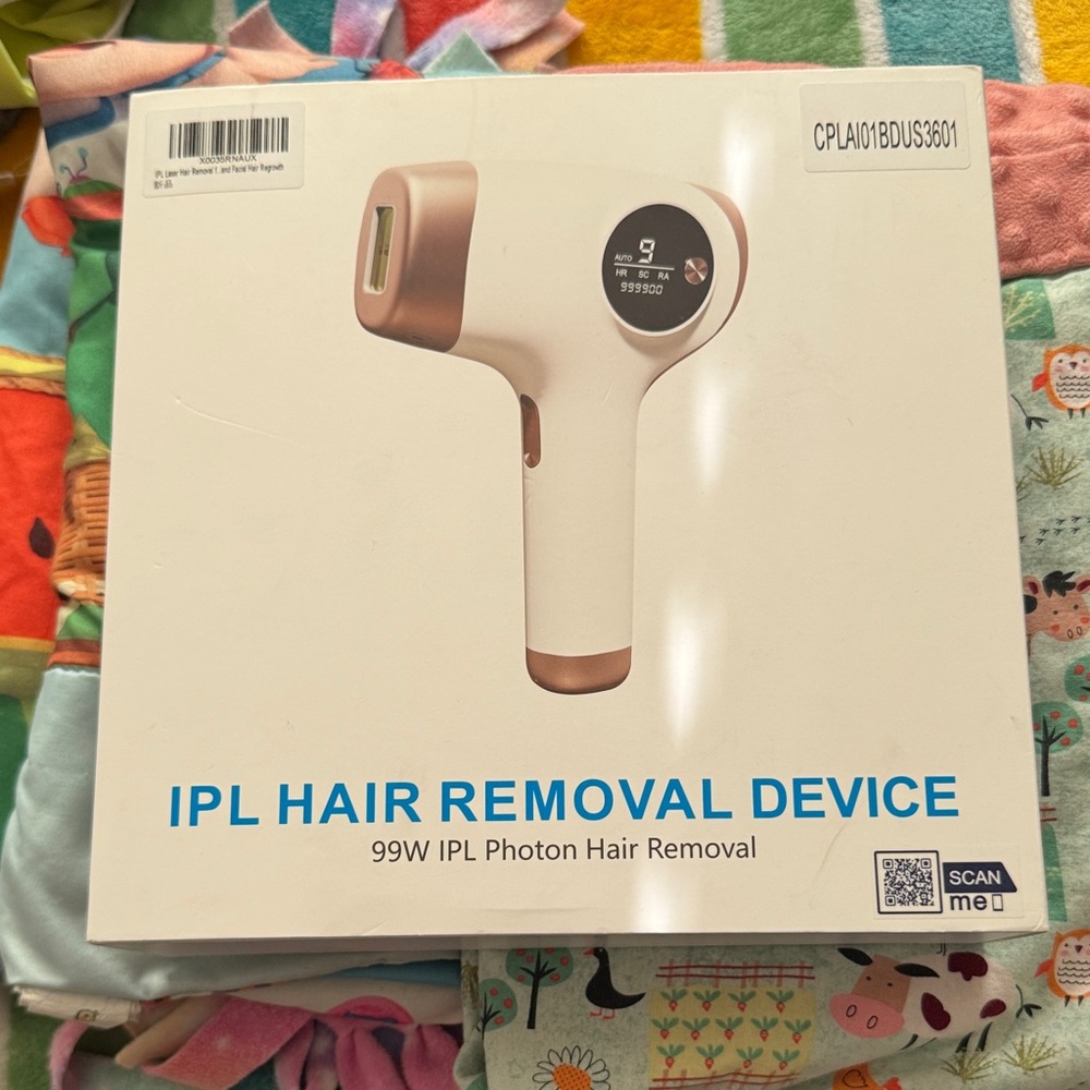 IPL Hair Removal Device with Rose Gold Accents